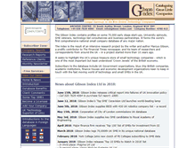 Tablet Screenshot of gibson-index.com